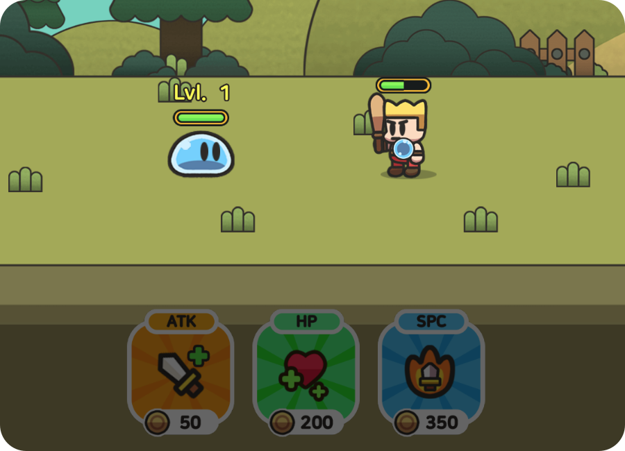 Slime Idle playable ad